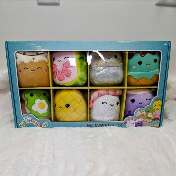 Squishmallows Food Squad Box of 8Pcs Multicolor Mini 5" - Picture 1 of 8